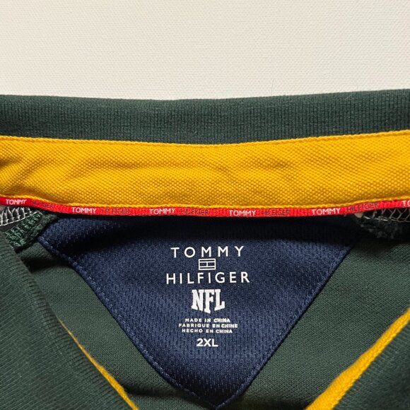 Green Bay Packers Polo Shirt Tommy Hilfiger x NFL Short Sleeve Men's size XXL - Picture 8 of 8